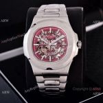 Faux Patek Philippe Nautilus Skeleton Watches Stainless Steel Case